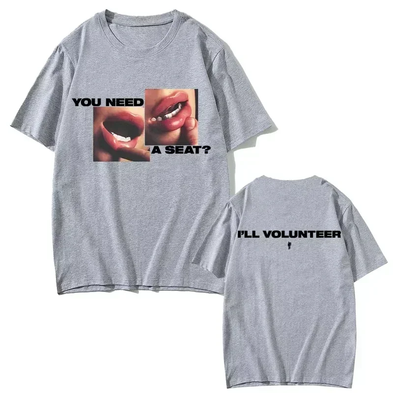 2025 Billie Hit Me Hard and Soft T-Shirt Men Women Short Sleeve Cotton Tees High Quality Streetwear Y2k Tops Summer Clothing