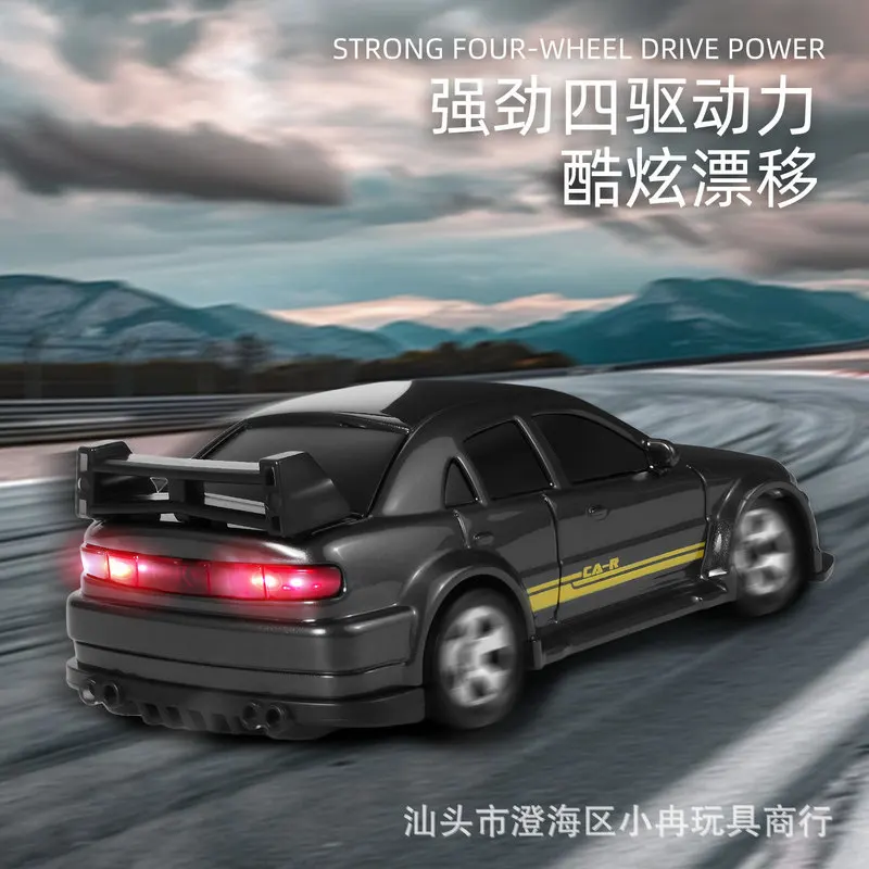 

New 1:64 Mini 4WD RC Drift Car 2.4G Professional Full Proportional Electric High Speed Stunt Toy with LED Lights