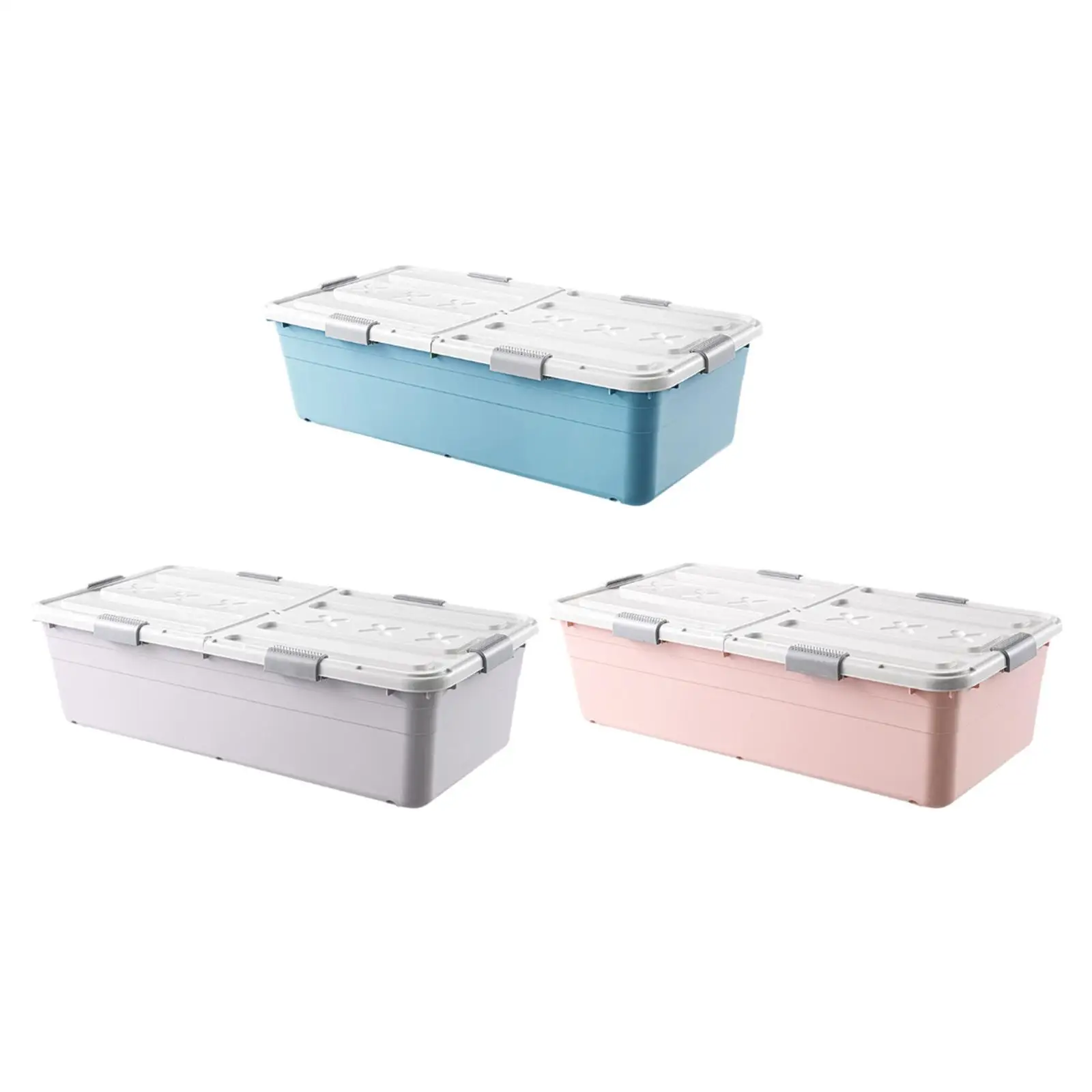 

under Bed Storage Box Storage Bin with Lid Practical Kids Toy Storage Bin Container Closet Organizer for Study Room Dorm Home