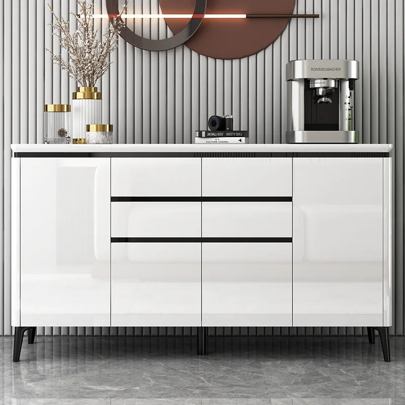 Side cabinet Modern simple kitchen Multifunctional dining room Integrated storage tea cabinet against the wall