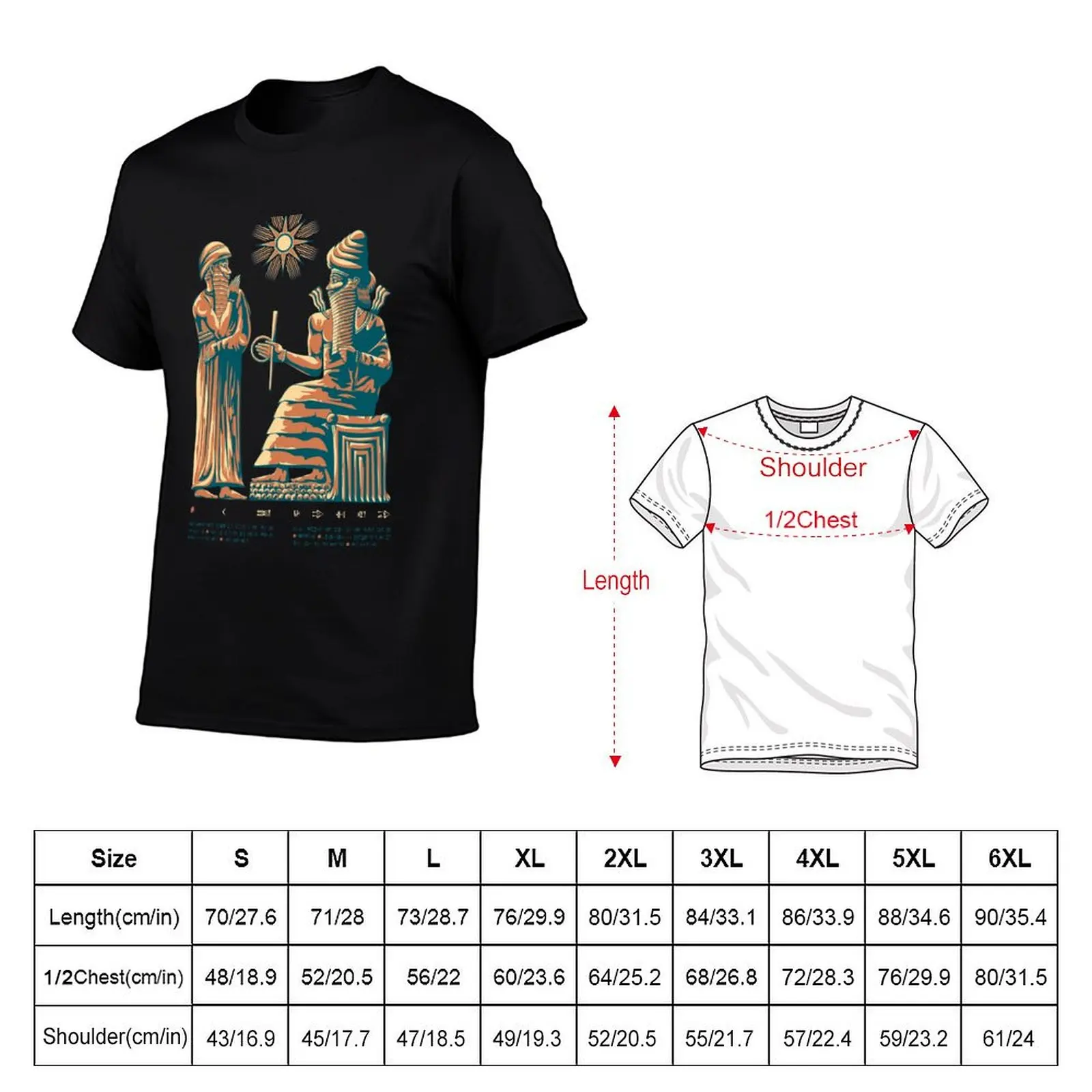 Code of Hammurabi & Utu T-Shirt Summer Holiday Casual Tee