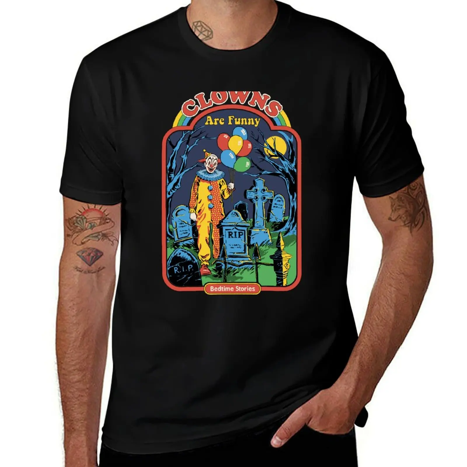 Clowns are Funny T-Shirt Classic Crew Neck Cotton T-Shirt