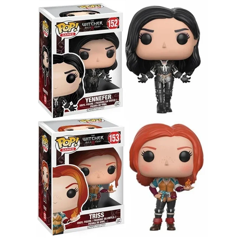 FUNKO POP  The Witchers 3 YENNEFER #152 TRISS #153 Vinyl Action Figure Model Toys for Children Gifts