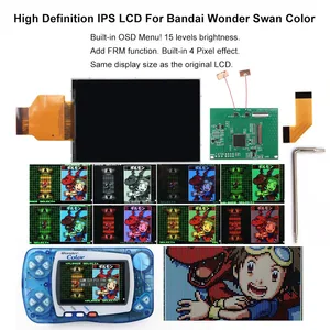 Terbaru WSC HD Definisi Tinggi Retro Pixel IPS LCD Lampu Latar LCD untuk Bandai Wonder Swan Warna WSC Konsol 6 angsa ajaib penjualan terbaik - №