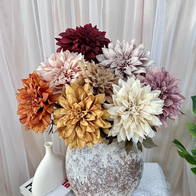 Artificial flower home wedding decoration yvbiao SD230402 single dahlia