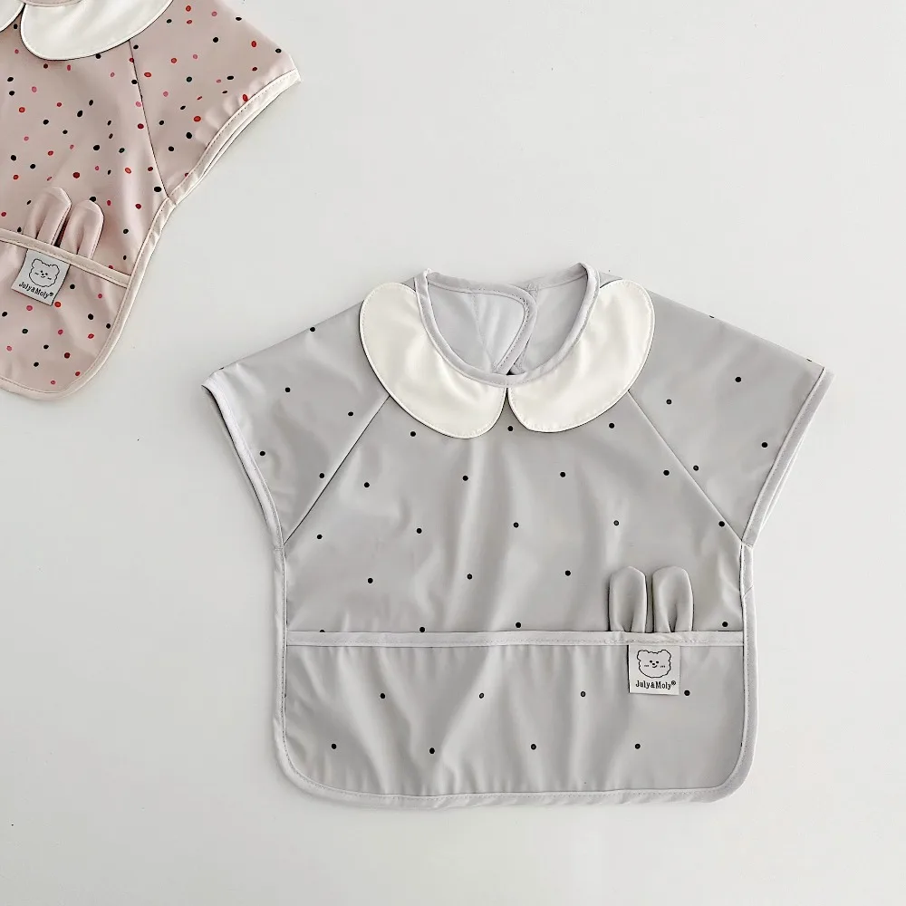 

Baby Waterproof Smock Bib Sleeveless Feeding Coverall Toddler Meal Apron Kids Splash Proof Clothing