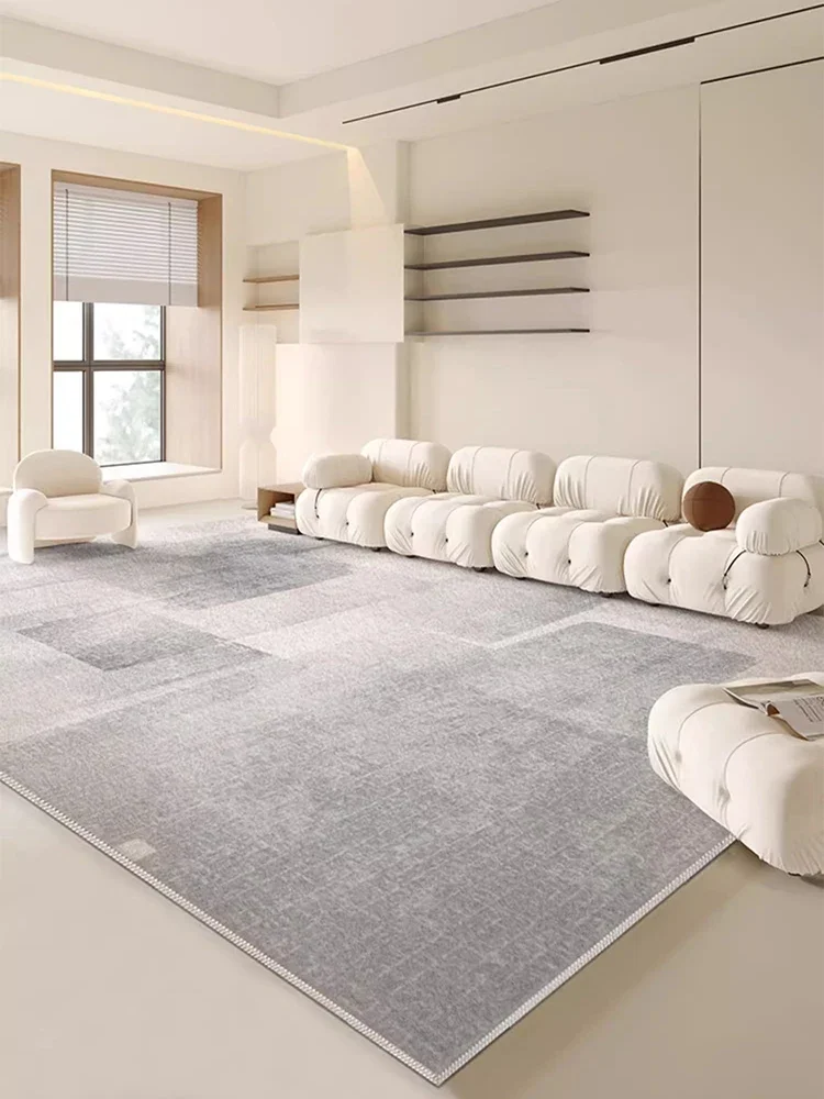 Cream Beige Carpet Large Size Luxurious Living Room Carpets Comfortable Soft Cloakroom Mat Machine Washable Non-Slip Bedroom Rug