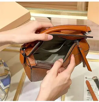 2024 街頭潮流女士手提包 牛皮真皮編織包 奢華設計師女士手提包 BLO1 10 最佳銷售 真皮編織包 - №5