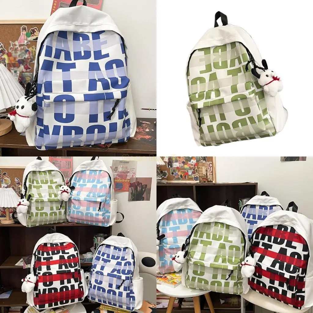 X90D Macks Casual Rucks para estudantes da Nylon School Backpack