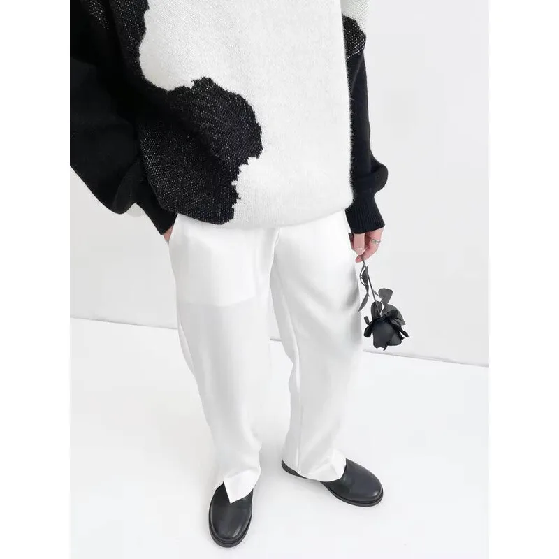 

And Pants Spring Men's Classic New Straight Autumn Simple Fashion Pure Color Casual Versatile Loose Large Pants