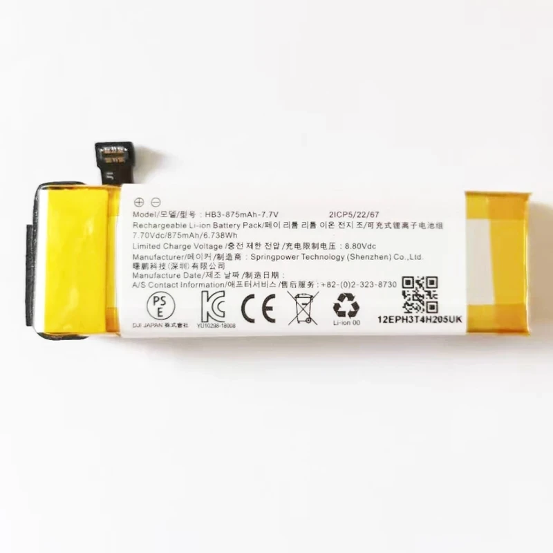 

ZNOVAY 6.738Wh HB3-875mAh Replacement Battery For DJI Osmo Pocket,Pocket 2 Pocket2 OT-210 Handheld Gimbal Camera Accumulator