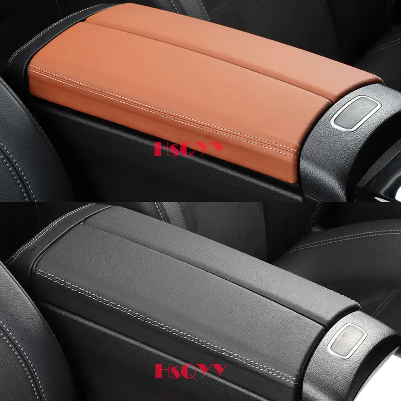 For Mercedes Benz  A B GLA CLA GLB GLA EQB EQA Class Car Interior Center Armrest Box Console Box Storage Box Leather Trim Cover