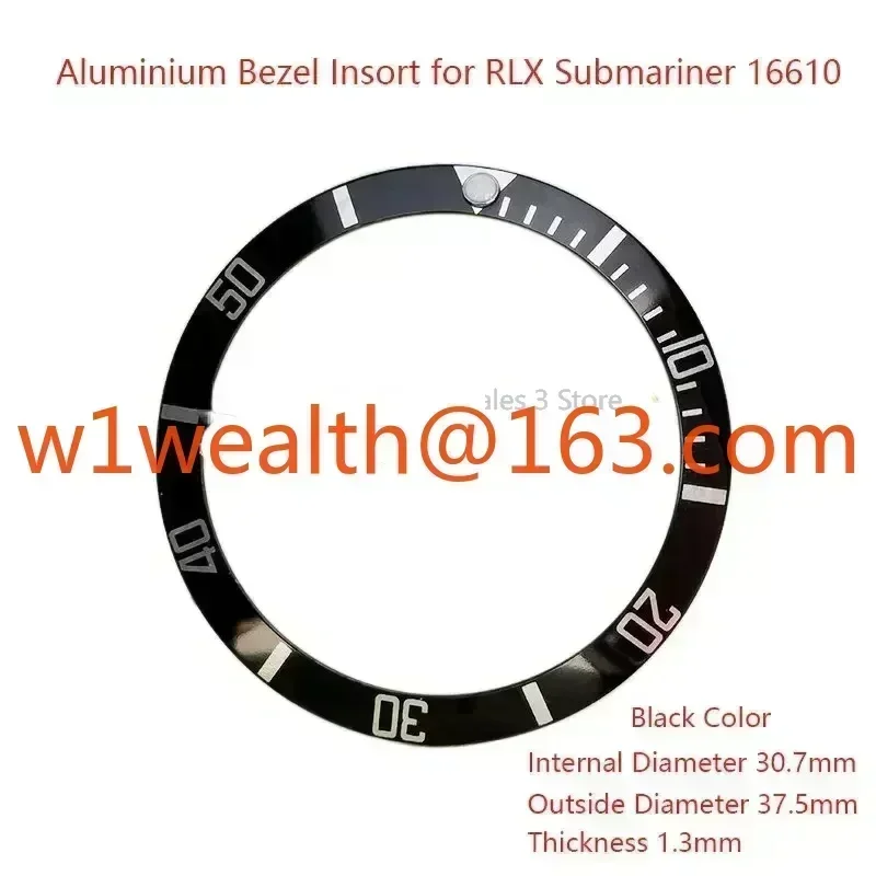 Watch Parts, 16610 Aluminum Bezel Inserts