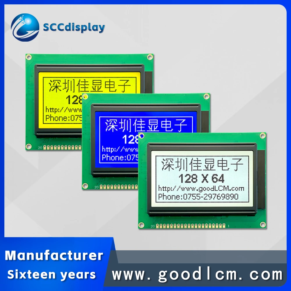 display-de-cristal-liquido-lcd12864-de-alto-contraste-jxd12864a-modulo-de-display-lcm-grafico-de-matriz-de-pontos-128x64-driver-aip31107-31108