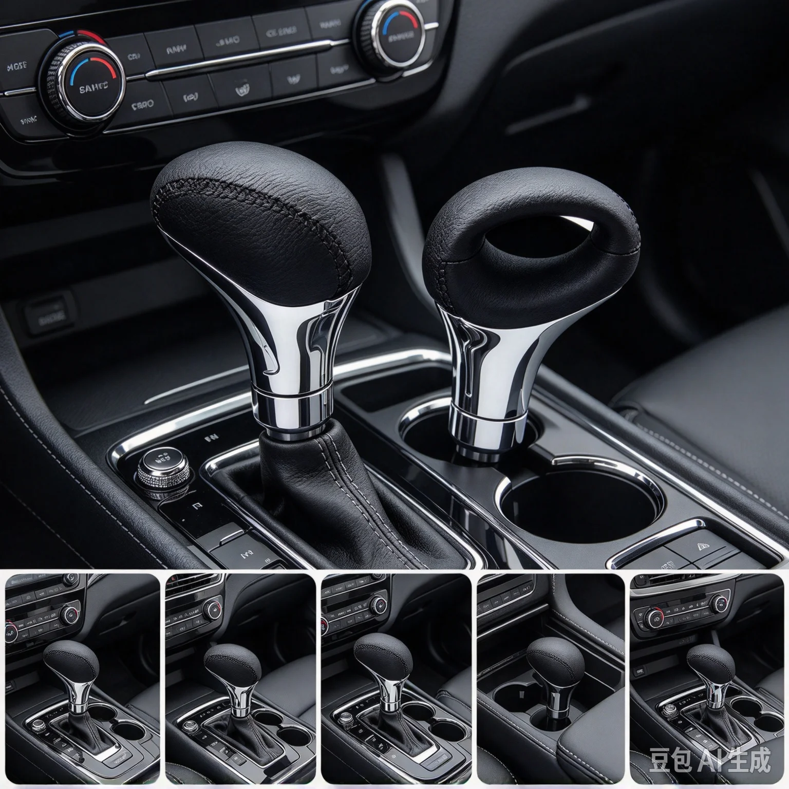 Car Universal Manual Leather Shifter Gear Shift Knob Cover Stitch Gear Shift Knob Fit For Honda Toyota Nissan Mitsubishi Ford