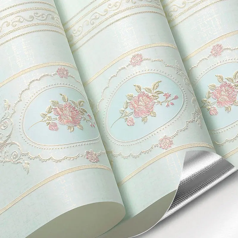 ريفي الأوروبي ورق حائط ذاتي اللصق مريح غرفة نوم ملصقات ديكور لتزيين غرفة المعيشة تلفزيون حائط الخلفية ثلاثية الأبعاد جدار جدارية #4