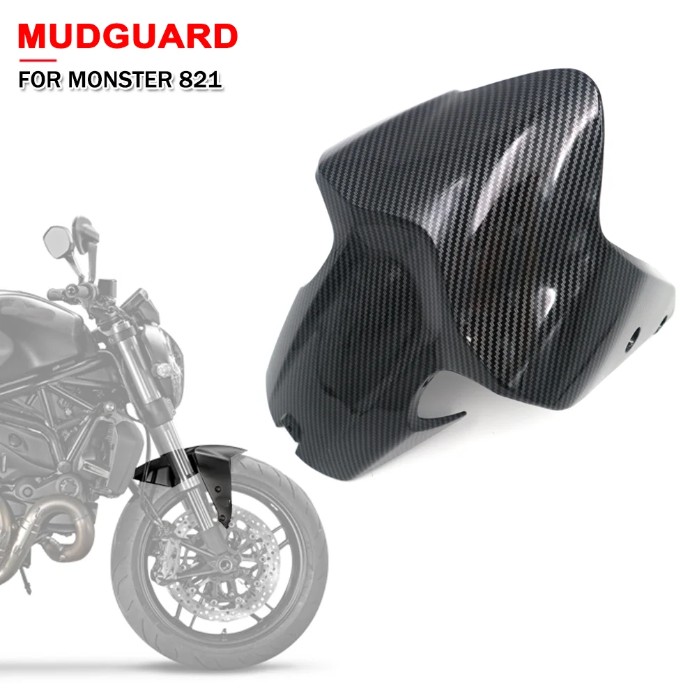 

Motorcycle Front Mudguard For Ducati Monster 821 2014-2022 2023 Fender Mudflap Splash Mud Guard Cover ABS Plastic Accessories