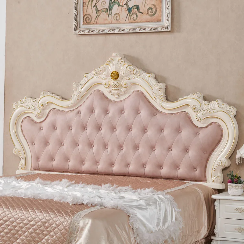 European Soft Bag Technology Headboard 2M Painted Princess 1.8M Double Luxury Bedside Backrest Comfortable Cloth Material