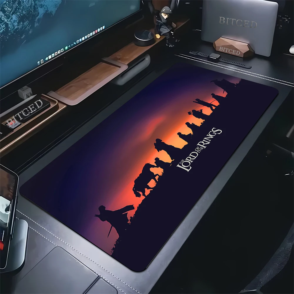 Laptop Office Large Table Mat 900x400 Keyboard L-Lord The of the Rings Anime Game Mouse Pad XXL Laptop Office Soft Mousepad Rug
