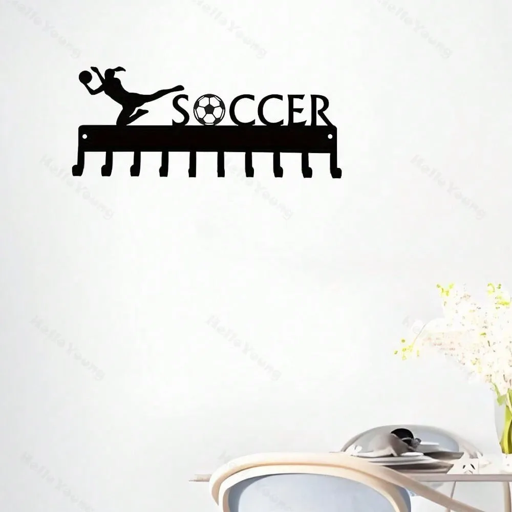 

Black Alloy Wall Hook for Hanging Clothes Home Decor Space Saving Entryway Storage Organizer