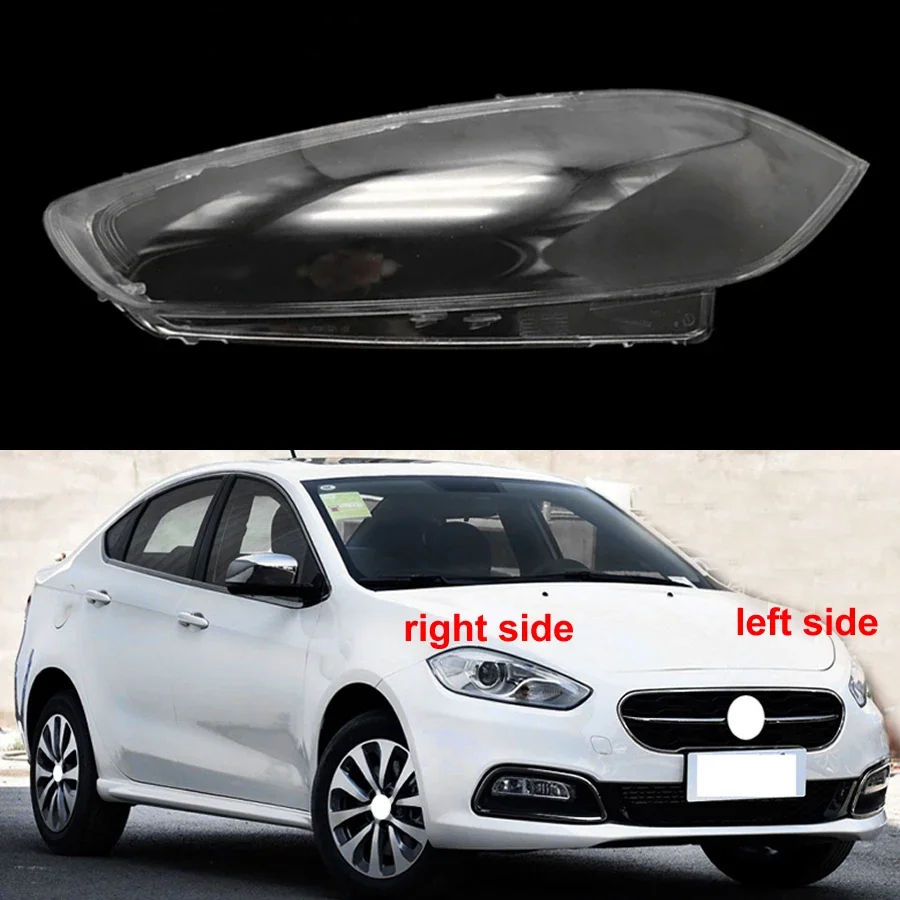 Headlamp Lamp Shell Headlight Cover Transparent Lens Plexiglass Replace Original Lampshade For Fiat Viaggio Ottimo 2012-2017