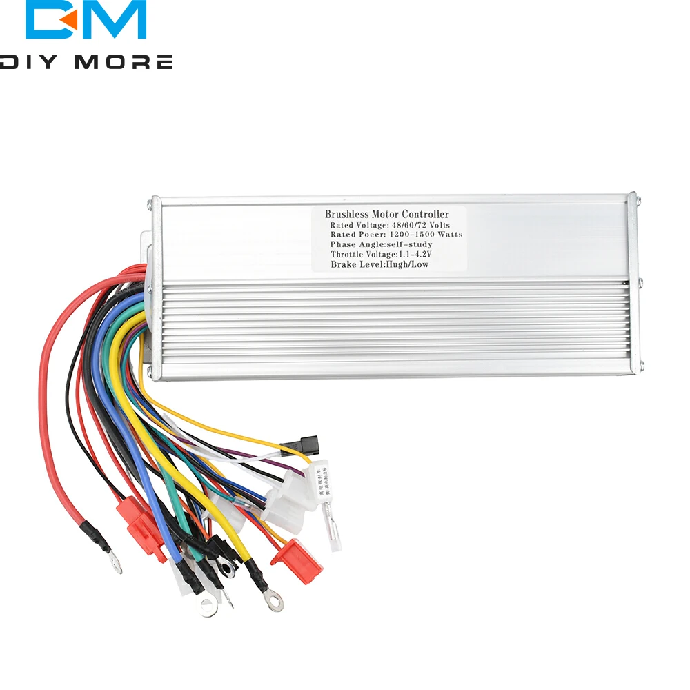

Electric Brushless Controller 48V 60V 48-72V 1200W‑1500W Electric Brushless Three Speed Motor Controller for Electric Scooter