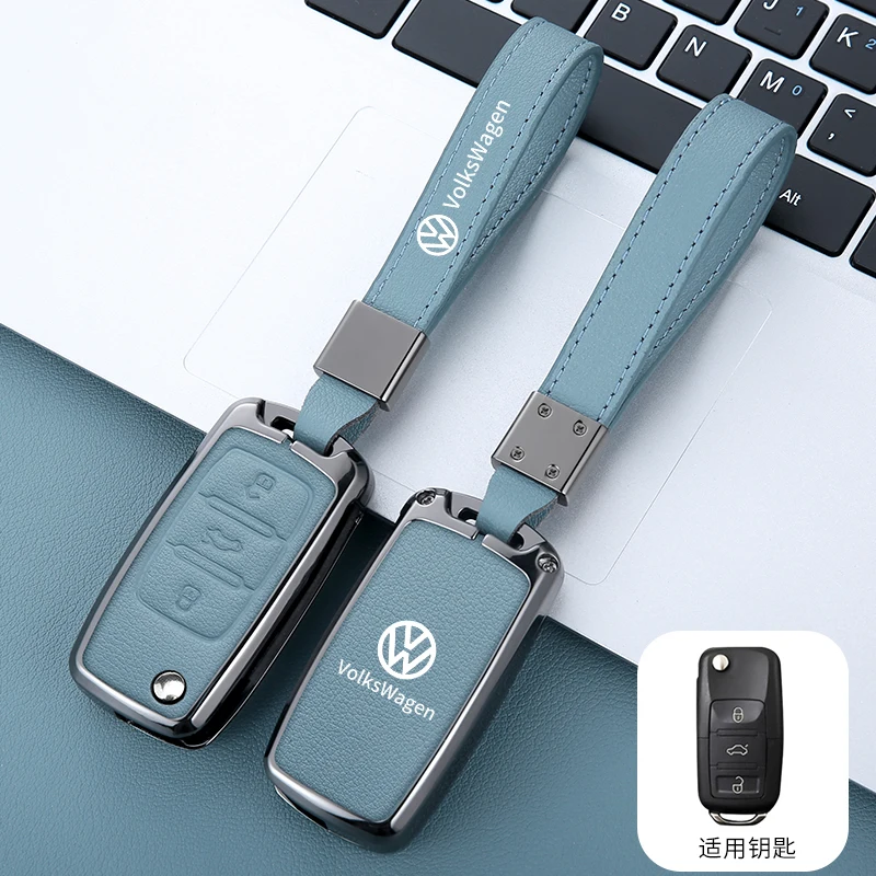 Zinc Alloy car key case for volkswagen vw polo golf 4 3 6 5 6 mk6 passat b5 b6 b8 b7 touran bora tiguan jetta lavida accessories