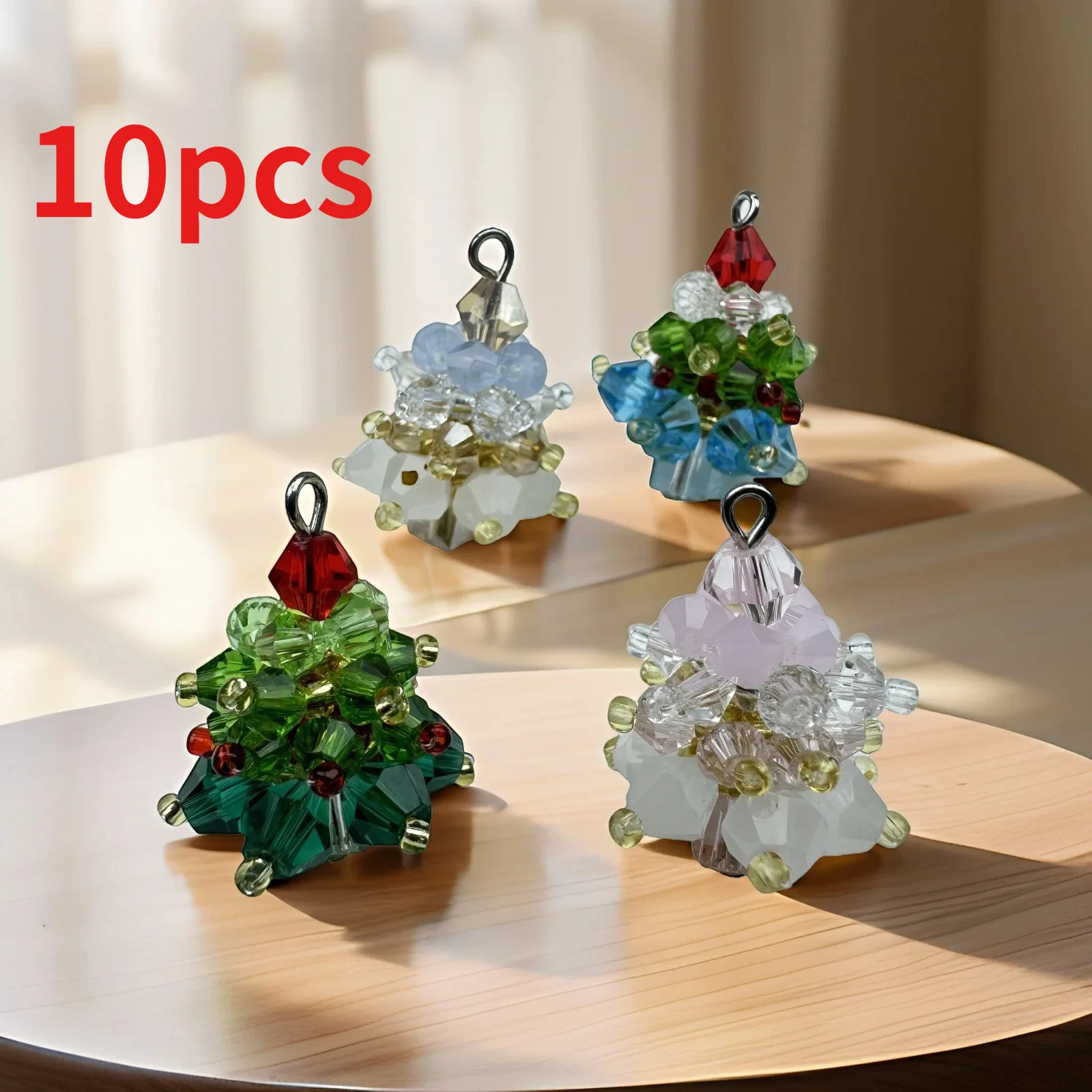 

10 шт. Нежная зеленая рождественская елка для женщин, милые 3D елочные серьги, ожерелье, кулон, ювелирные изделия своими руками