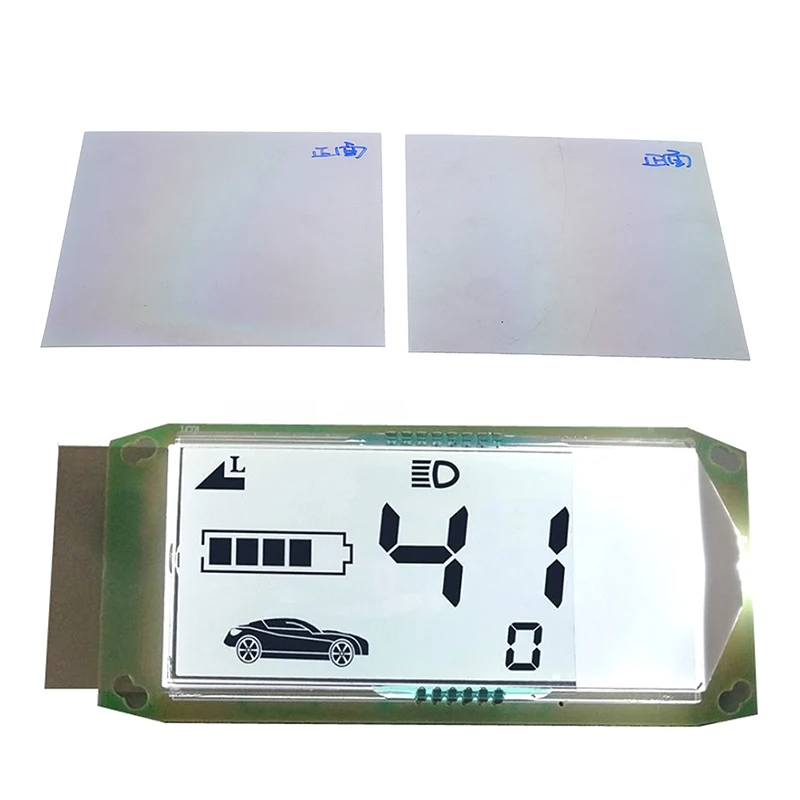 2Pcs 9*9CM Universal LCD Electric Vehicle Polarized Film Image Display Screen Watch Battery Car Large Cell Phone