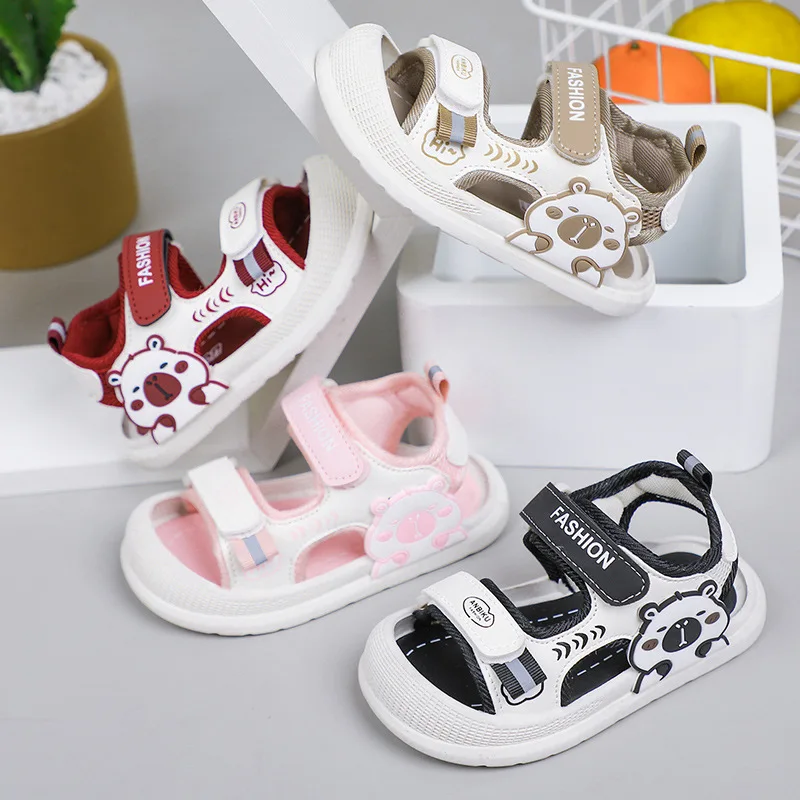

Summer Baby Sandals for Girls Boys Soft Bottom PU Leather Children Shoes Fashion Little Kids Beach Sandals Toddler Shoes