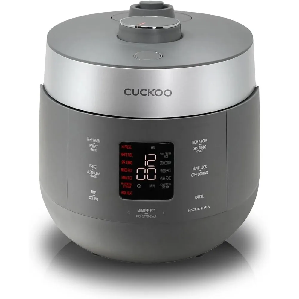 6-Cup (Uncooked) / 12-Cup (Cooked) Twin Pressure Rice Cooker & Warmer with Nonstick Inner Pot