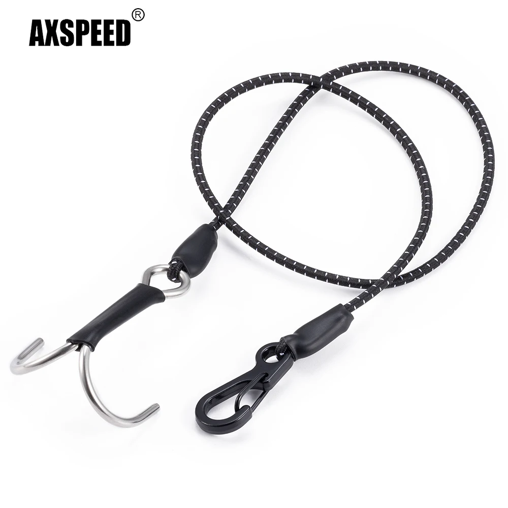 

AXSPEED 1/10 RC Crawler Kinetic Winch Strap/Escape Rope Rescue Trailer Hook/Luggage Rack Rope for Axial SCX10 TRX4