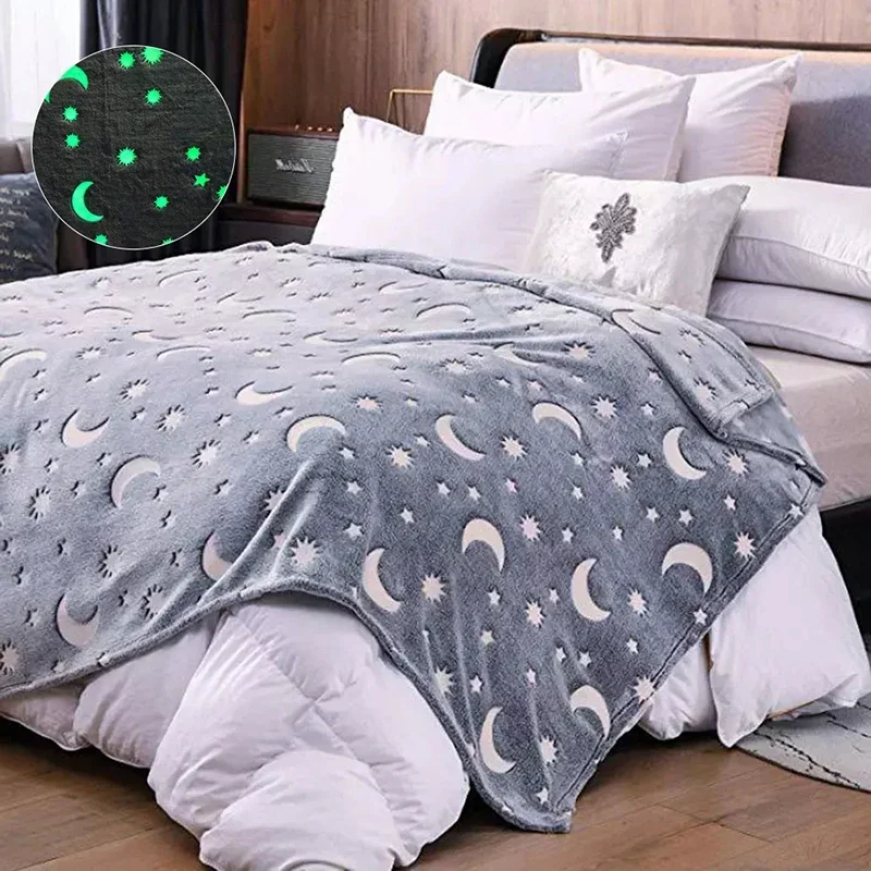 Coperte di flanella calde luminose 100x150cm coperta da tiro per biancheria da letto per divani adatta per viaggi, campeggio e scuole per bambini