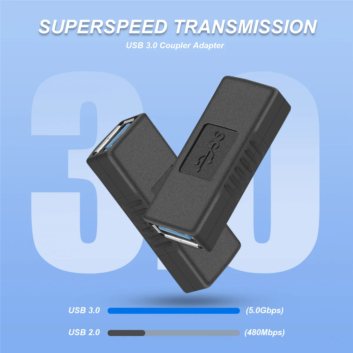 2 ชิ้น Usb 3.0 ประเภท A หญิงถึงหญิงอะแดปเตอร์ Coupler เพศเปลี่ยน Connector