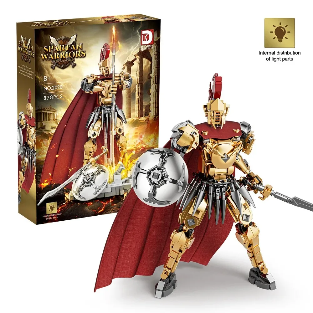 

DK2020 878pcs MOC Creative DIY Soldier Warrior Mini Building Blocks Educational Model Brick Puzzle Toys for Kids Christmas Gift