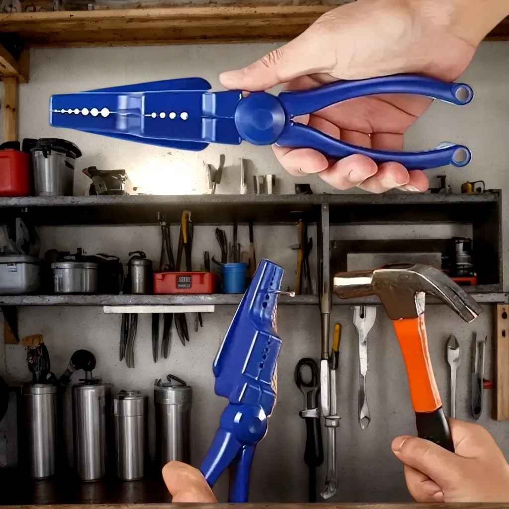 

Зажимы для ногтей и вспомогательные плоскогубцы с защитным молотком — для зажима длинных и коротких ногтей на надежные инструменты