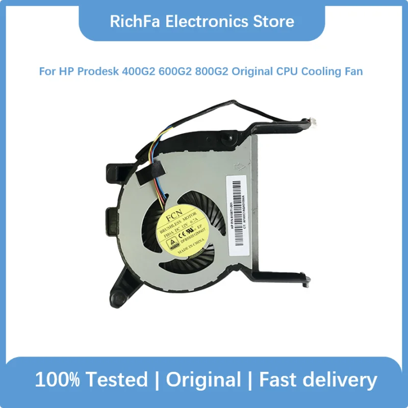 CPU Cooling Fan Replacement for HP ProDesk Mini 600 G2 400 G2 800G2 Series Original  810572-001