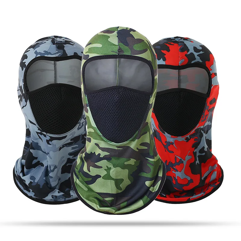 New Ice Full Face Mask Cover For Men Women Beanies Hat Solid Helmet Outdoor Sports Cycling Fast-dry Sunscreen Ski Balaclava Cap