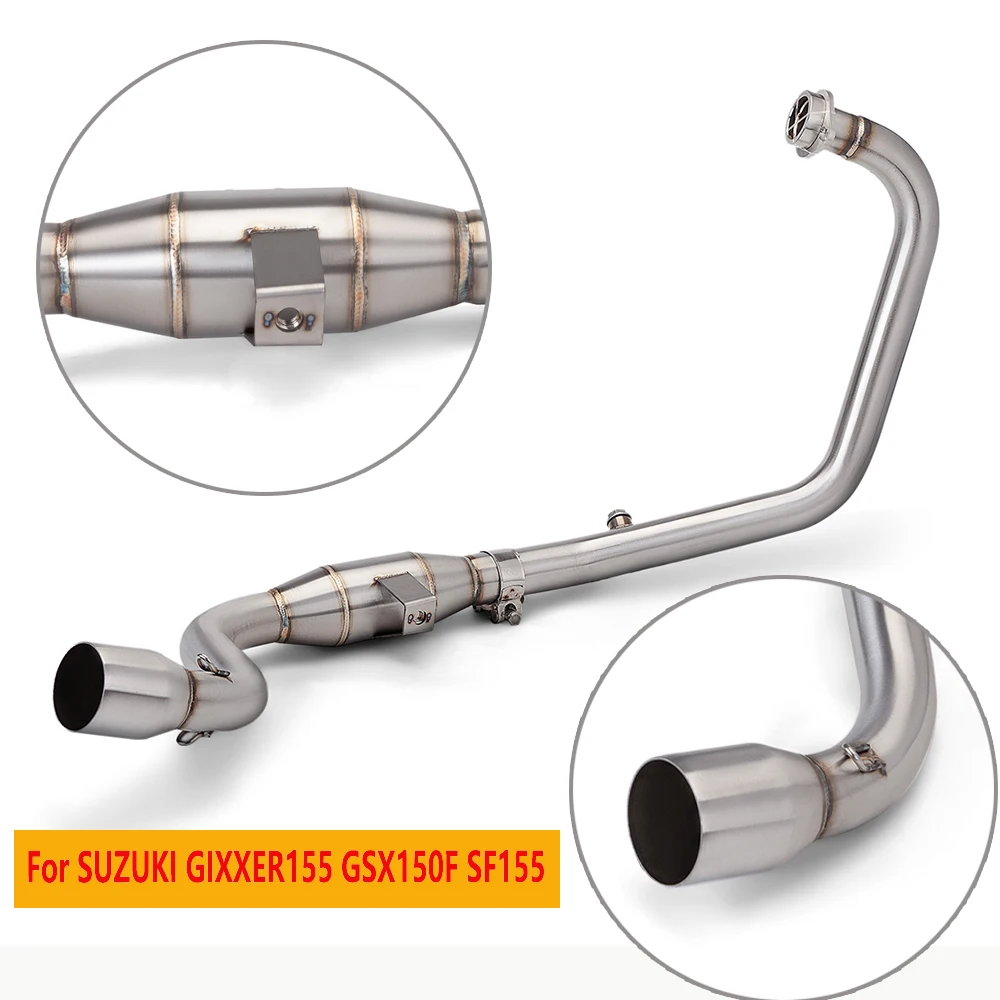 

Slip On Motorcycle Exhaust System Escape Front Tube Link Pipe Connect Original motorcycle exhaust system For gixxer155