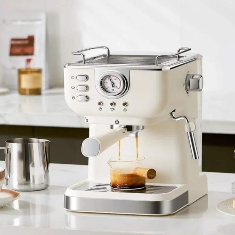 ماكينة صنع القهوة الإيطالية متعددة الوظائف للمكتب والفنادق ماكينة إسبريسو يدوية شبه أوتوماتيكية