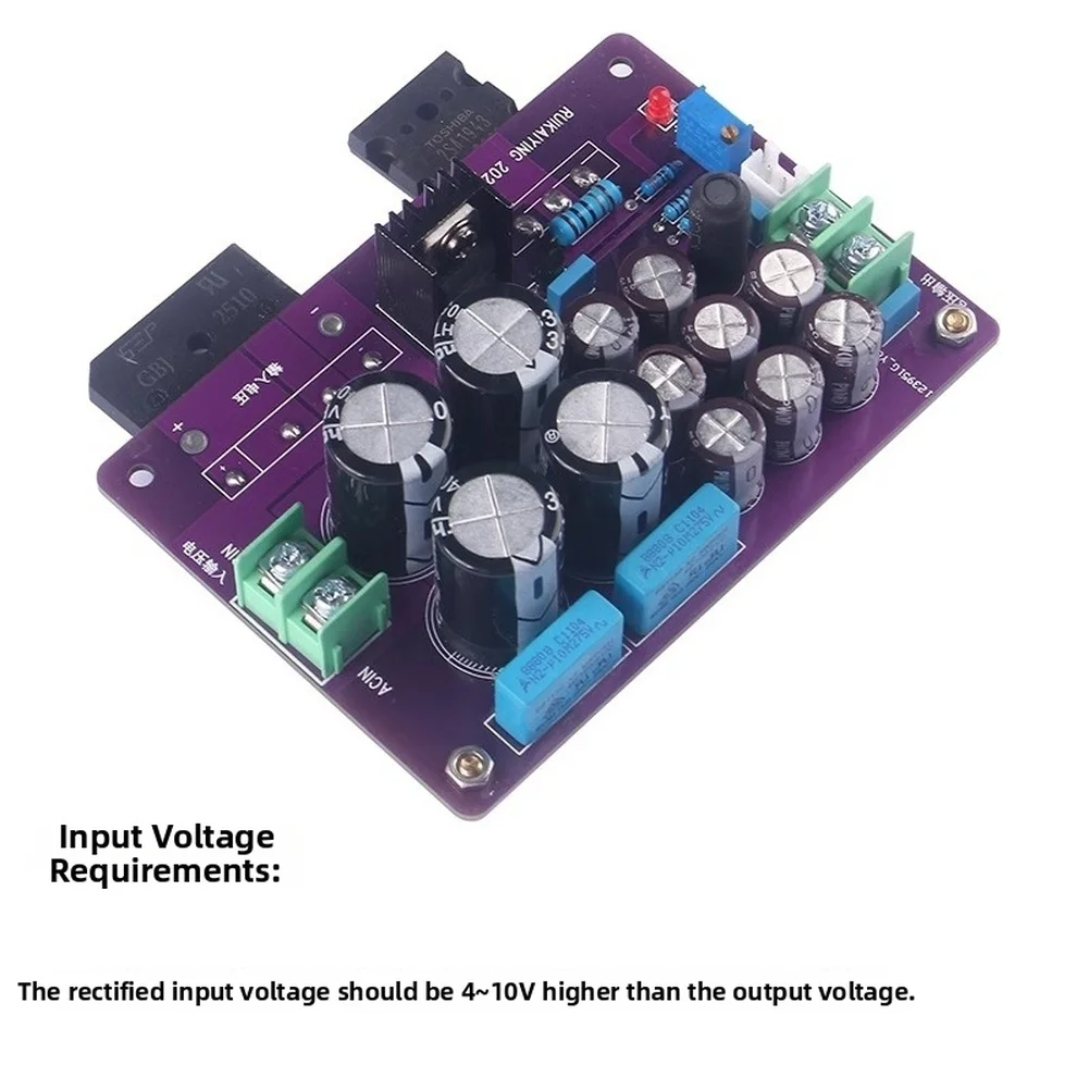 Adjustable DC Linear Power Supply Board 3.3V-36V Low Noise Voltage Regulator With LM317 For DIY Electronics Notebook Router