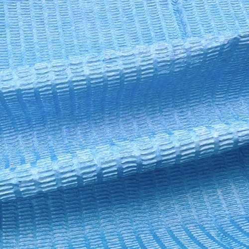 Imagen 2 del producto Almohadilla de limpieza Dental desechable, pañuelo de papel médico impermeable, con cordones, color azul, 100 piezas