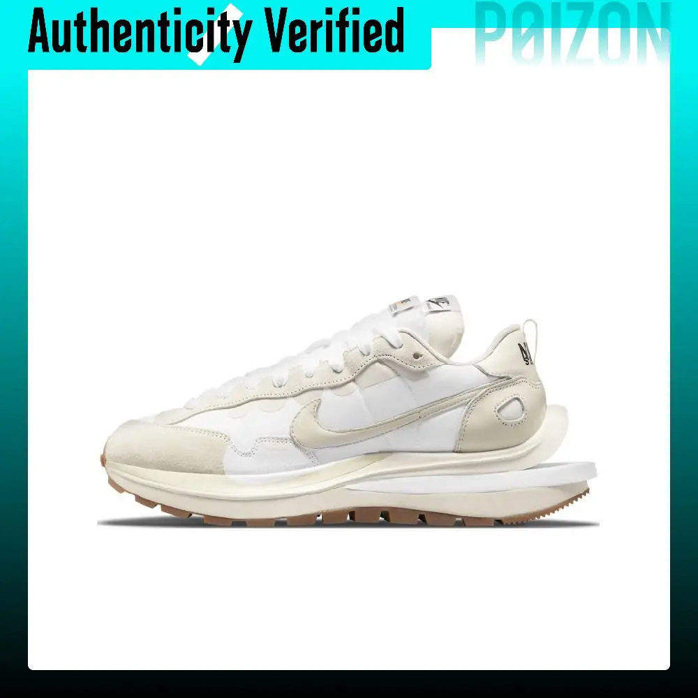 Sacai X Nike VaporWaffle Casual Shoes Unisex Low-top Ecru/White DD1875-100