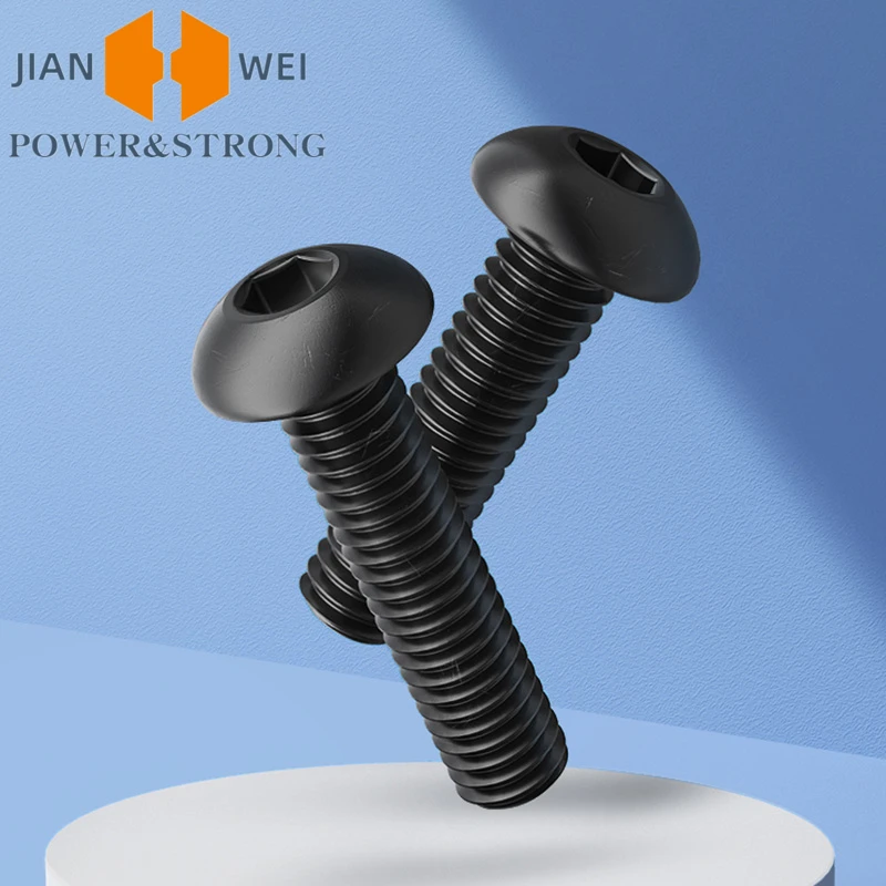 M2 m3 m4 m5 m6 grau 10.9 redondo hexágono cabeça de soquete parafusos de máquina cogumelo pan soquete cabeça sextavada botão cabeça parafusos allen 3-35mm