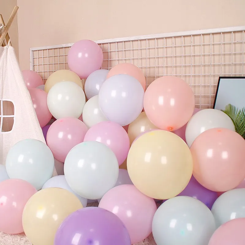 100 قطعة 10 بوصة ماكارونس بالونات اللاتكس الباستيل كاندي حفل زفاف حفلة عيد ميلاد الديكور استحمام الطفل ديكور الهواء Globos لوازم #4