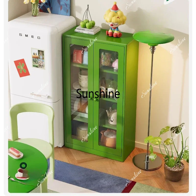 

Low cabinet dining side cabinet retro style kitchen small side cabinet living room floor lockerTJ