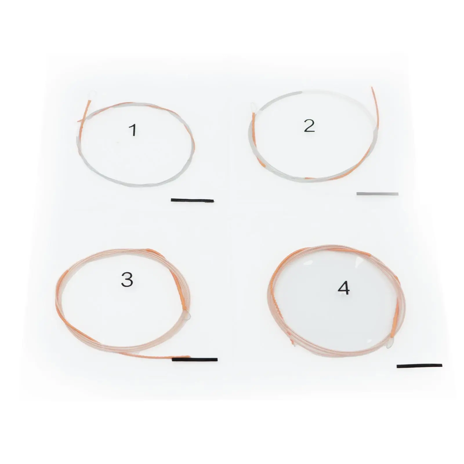 

Высококачественные струны для юэцинь, набор из четырех штук, стальной сердечник, нейлоновая обмотка, для начинающих, для выступлений и практики