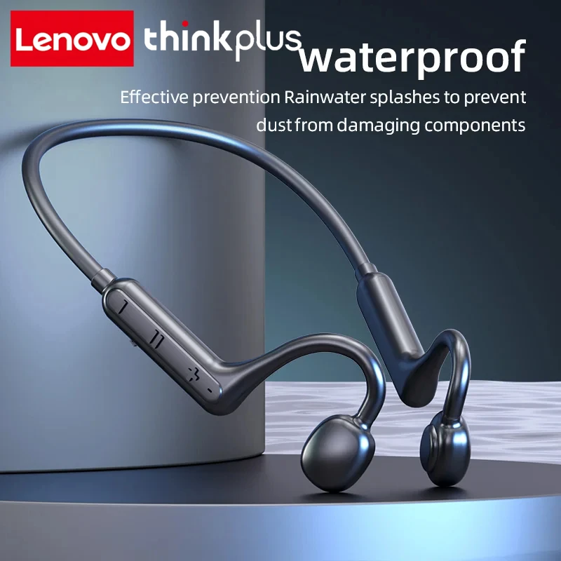 Lenovo ThinkPlus Bluetooth Car Earphone Neck Mounted Wireless Headset Open-back Earphones High Power Smooth Sound Conduction