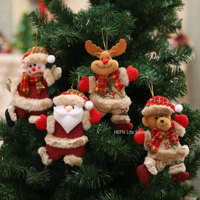 Dancing Santa Merry Christmas Ornaments, Xmas Tree Hanging Pendant, Home Decoration, Gift for Children, 2024