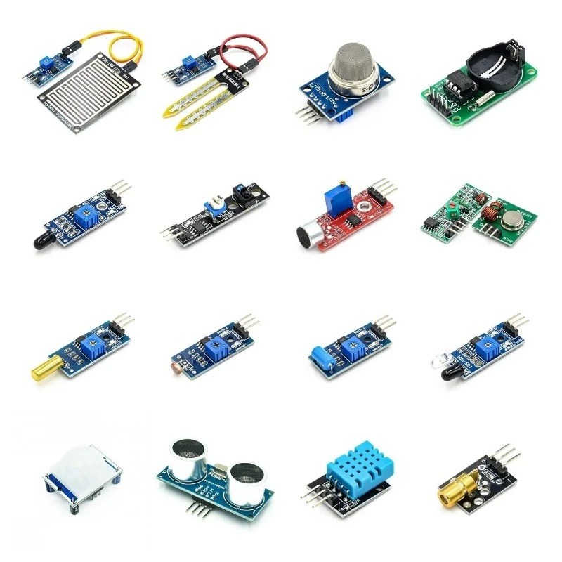 Raspberry Pi 2 Modelo B Kit de sensor 16 en 1 Kit de inicio de experimento compatible con Raspberry Pi 3, 2 Modelo B K62